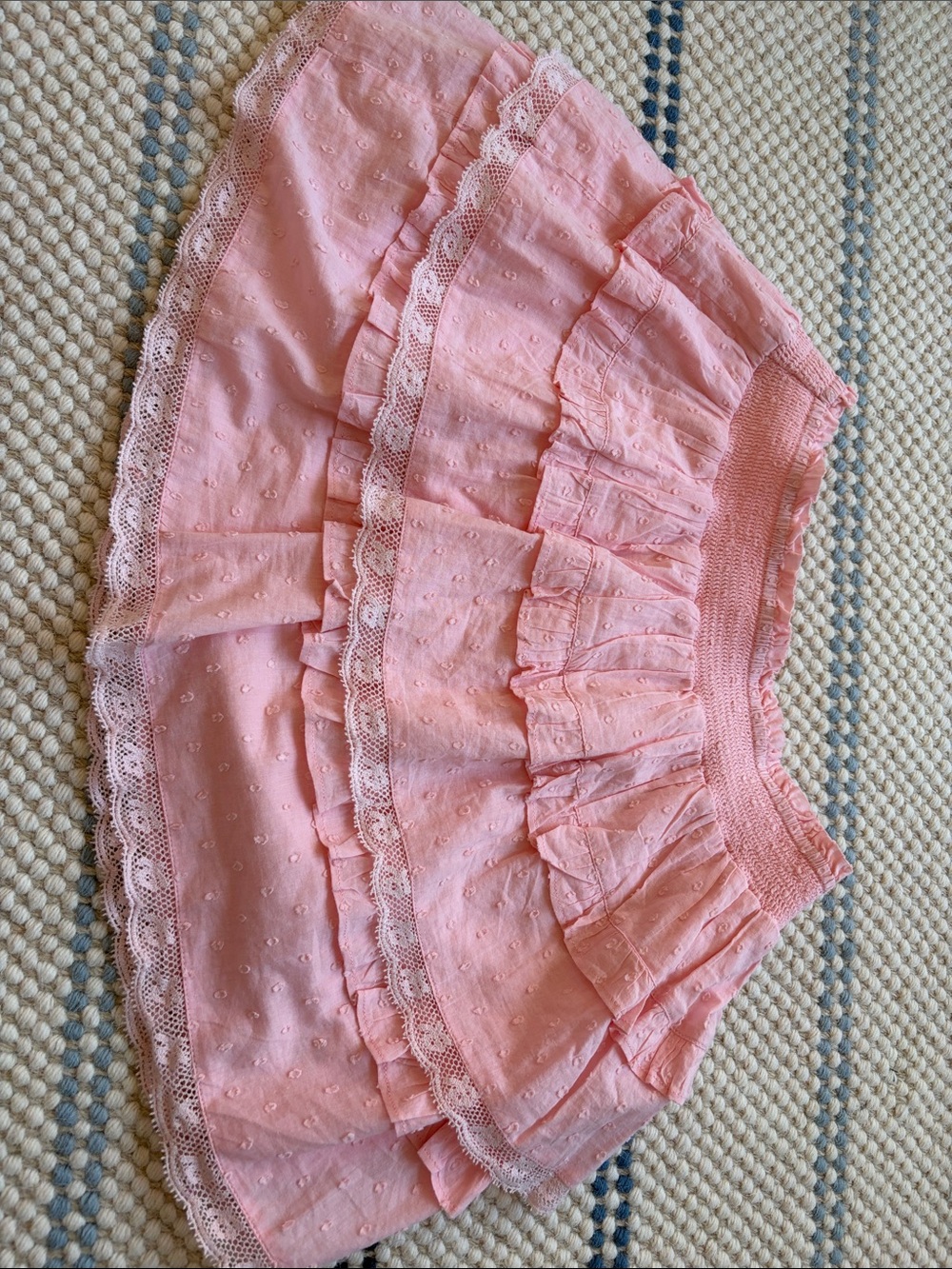 LoveShackFancy Soft Pink tween Billie skirt